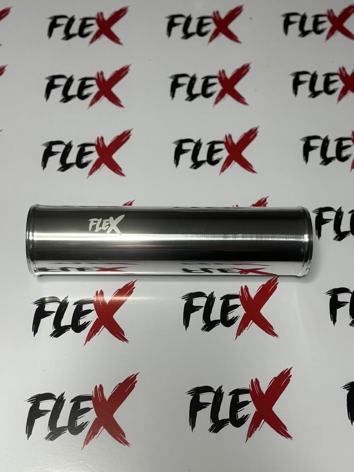 Straight polished stainless pipe