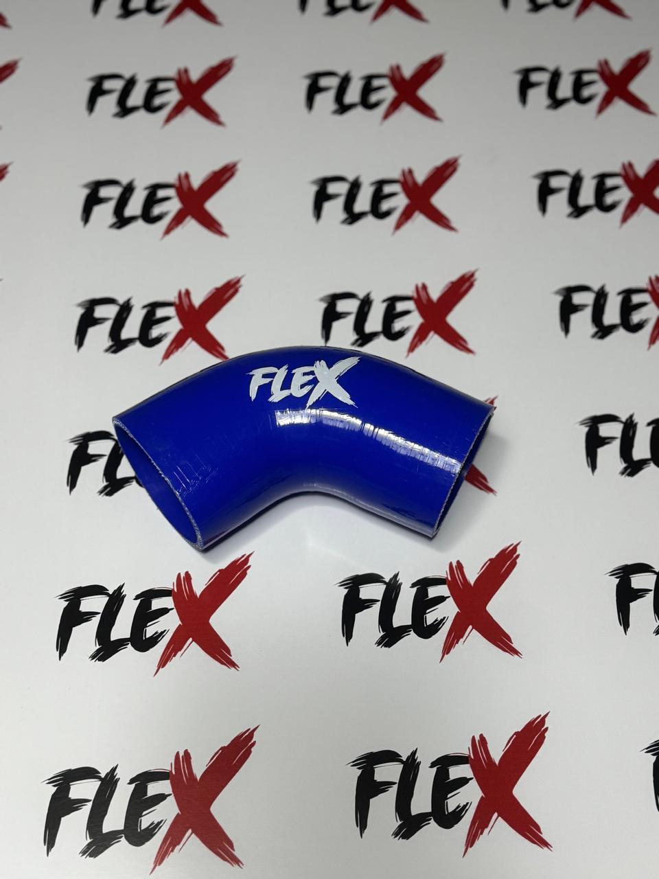 Blue silicone elbow hose
